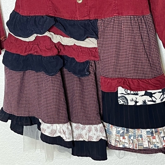 Jottum Holland Corduroy Layered Dress Sz 10 - Picture 7 of 10